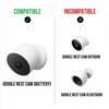 Wasserstein PoE Adapter, for Google Nest Cam Outdoor or Indoor, Battery, Made for Google Nest NestOut2PoEWhtUSA